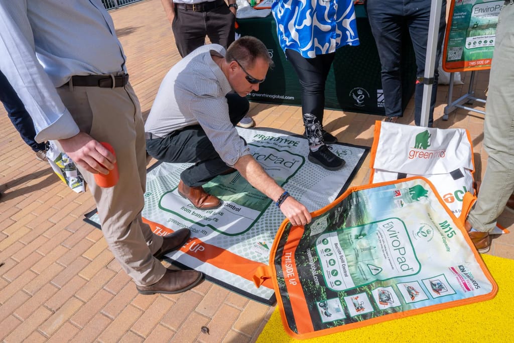 Green Rhino's spill pad demonstration at Sizewell C's Environmental Day
