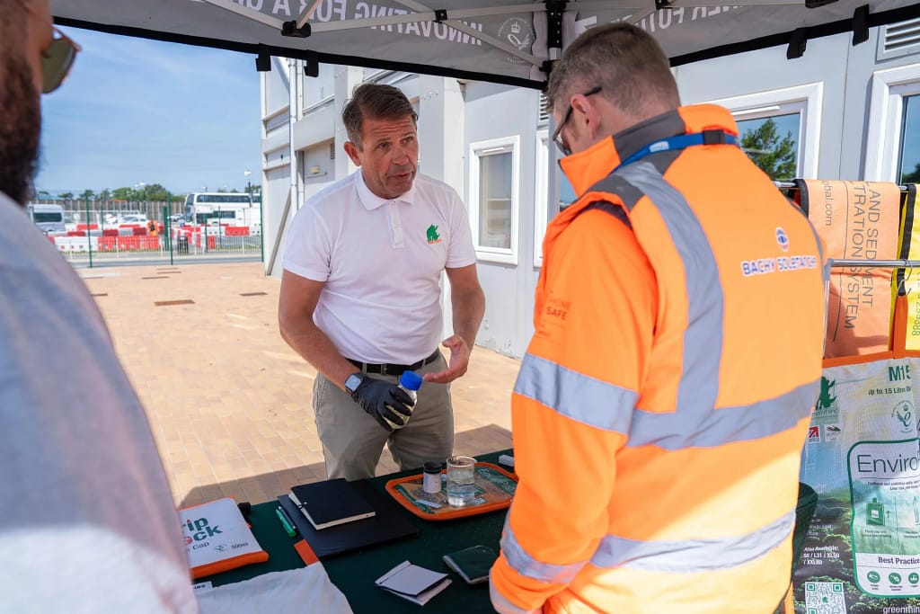 Green Rhino's spill pad demonstration at Sizewell C's Environmental Day